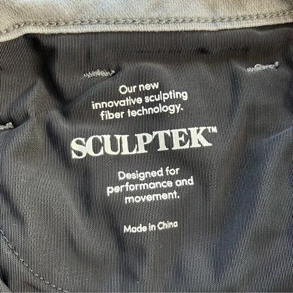 Athleta Sculptek Washed Gray Skinny Jeans Size 4 - Picture 14 of 14